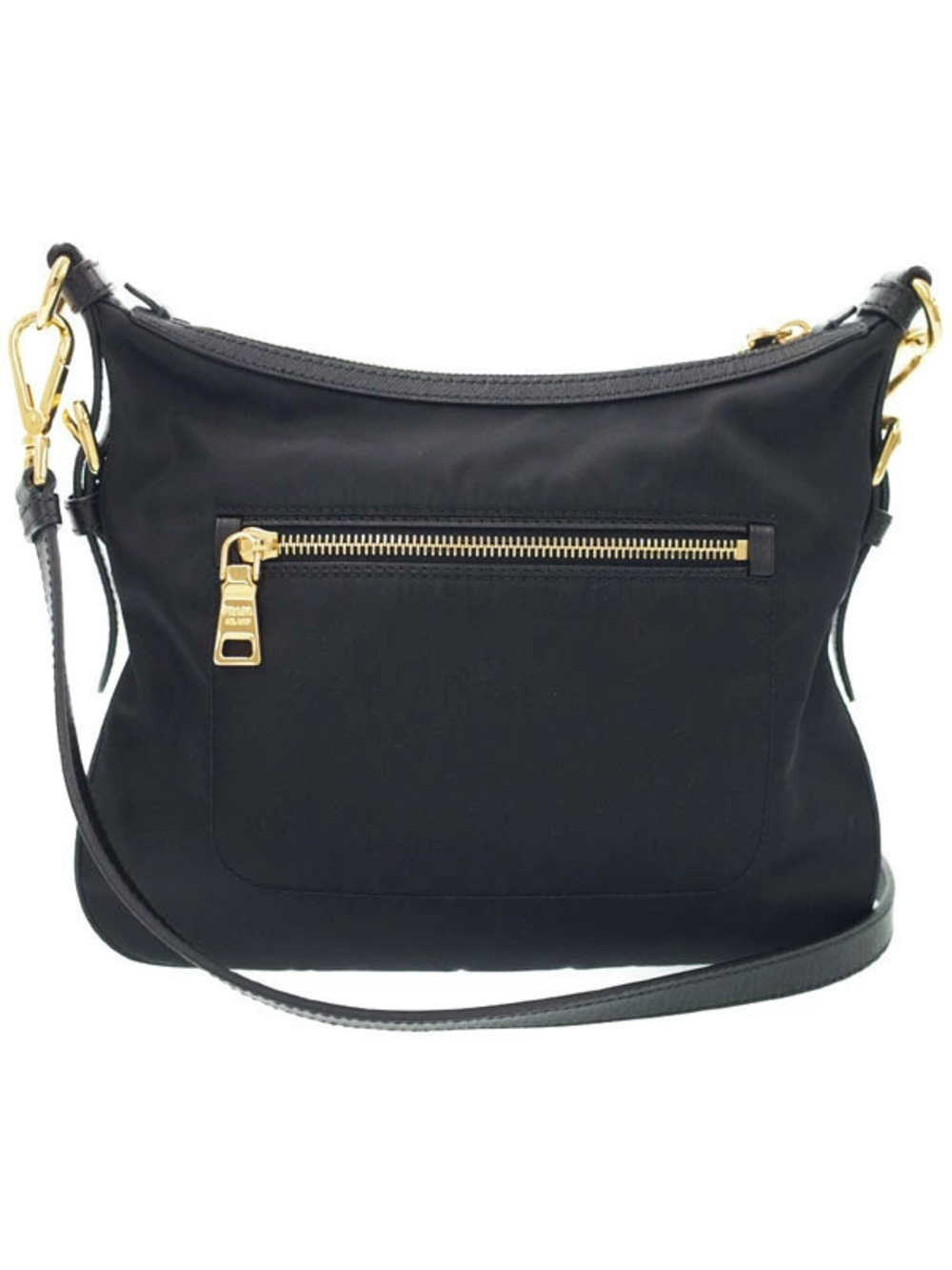 Prada shoulder Black leather Saffiano bag - Picture 1 of 9